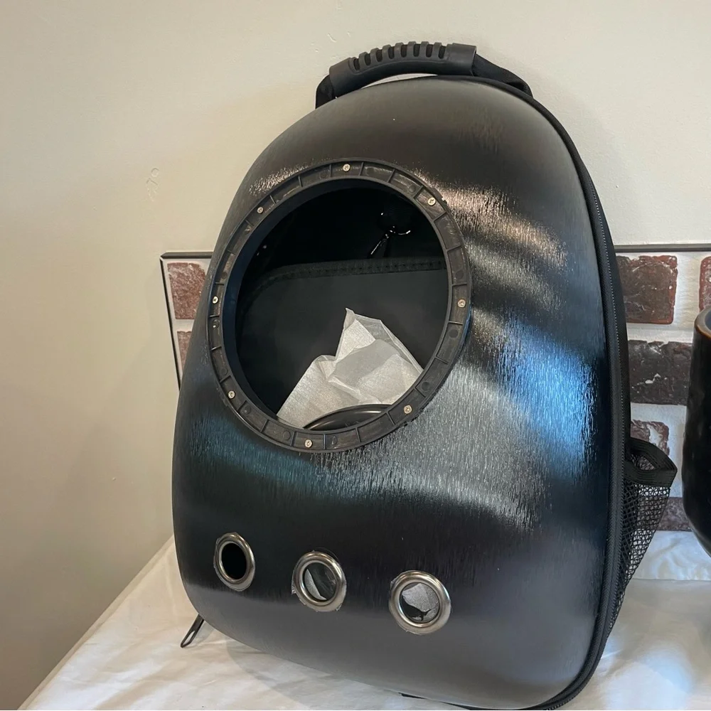 🔴New Black Pet Carrier Backpack